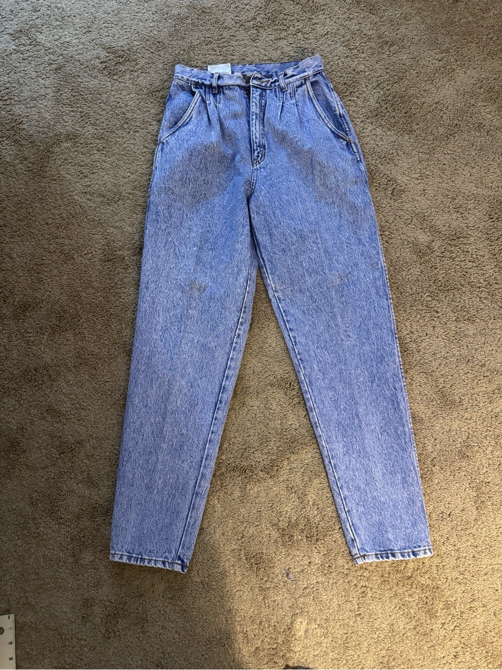 Vintage bill blass High-Rise Light Blue Tapered Jeans